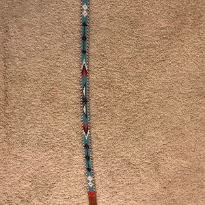 Vintage authentic Navajo beaded belt